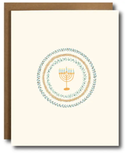 Menorah Hanukkah Card